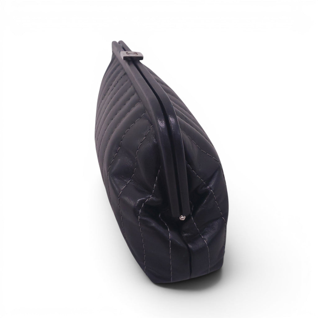 CHANEL BLACK MADEMOISELLE LIGNE CLUTCH