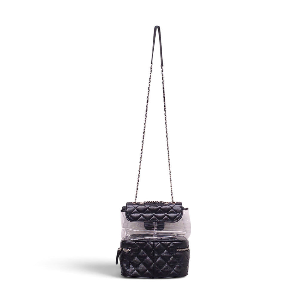 CHANEL BLACK PVC AQUARIUM BACKPACK