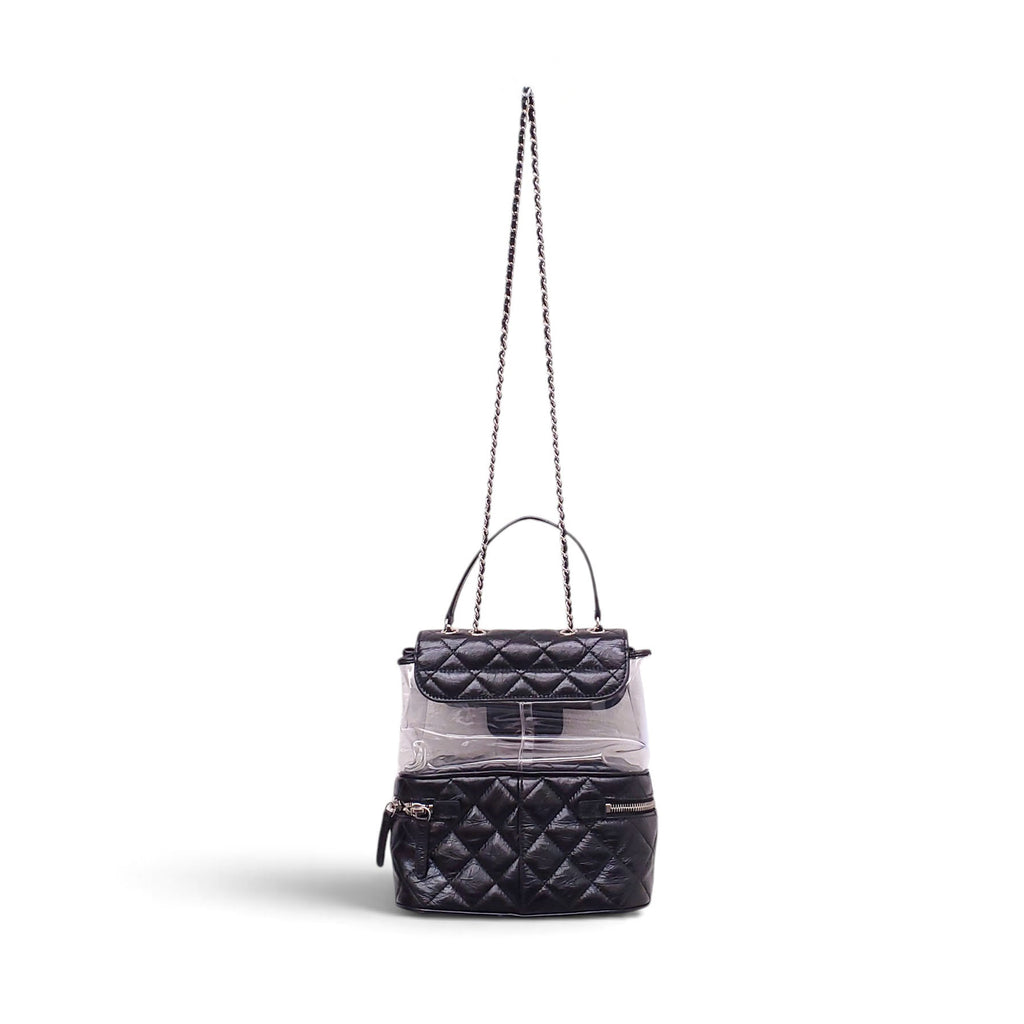 CHANEL BLACK PVC AQUARIUM BACKPACK