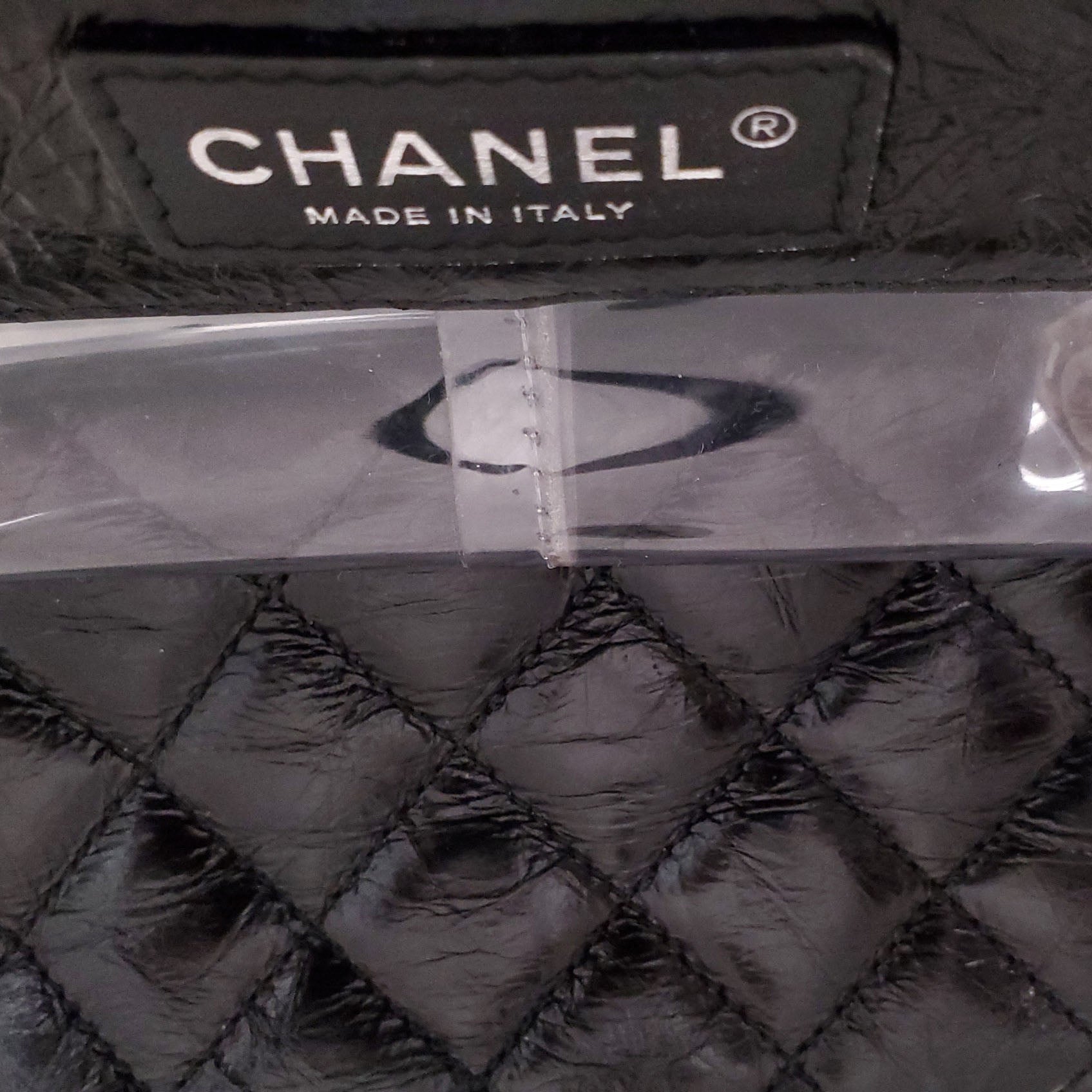 CHANEL BLACK PVC AQUARIUM BACKPACK