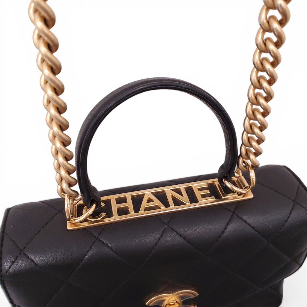 CHANEL BLACK TRENDY SPIRIT BAG