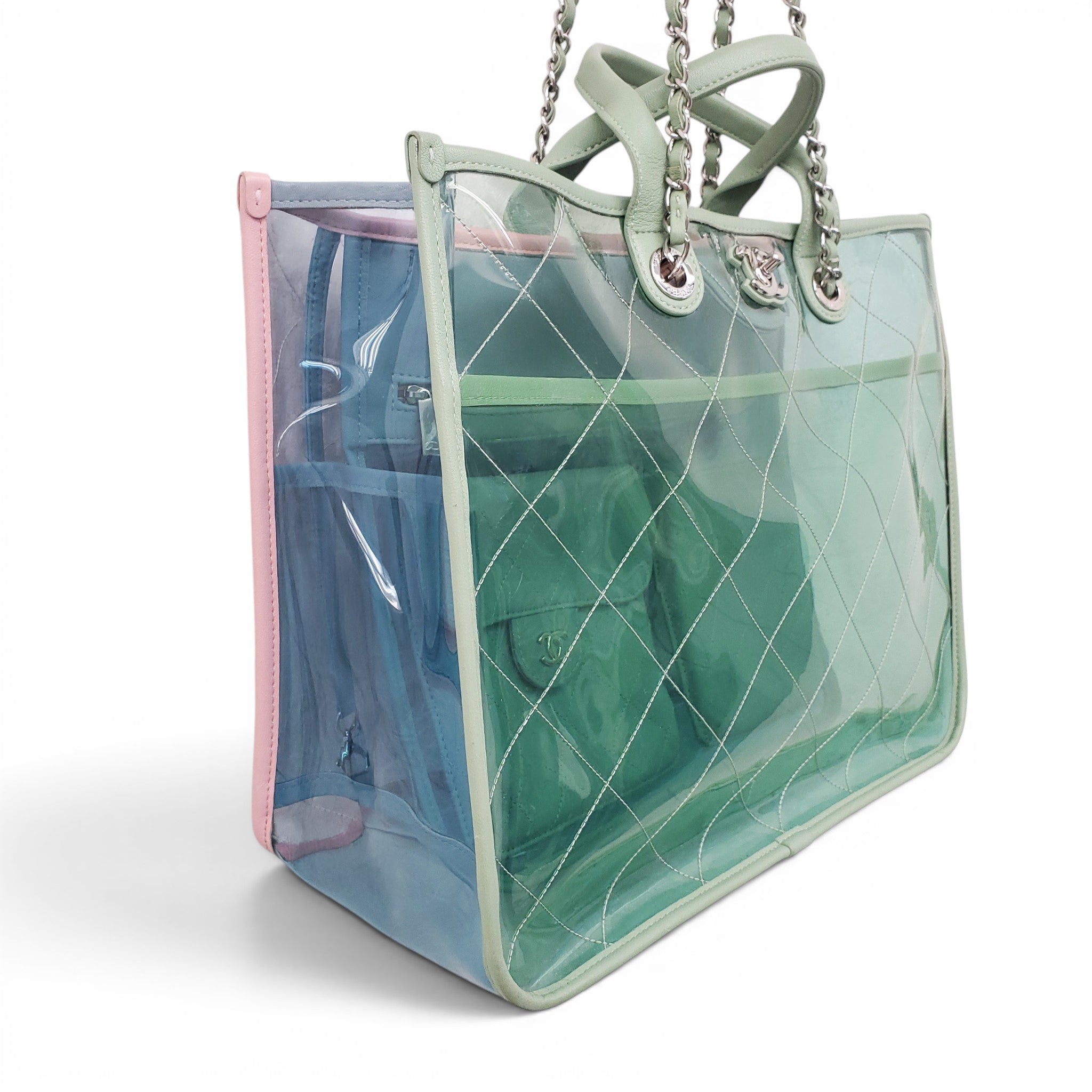 CHANEL BLUE COCO SPLASH TOTE BAG