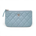 CHANEL BLUE MINI POUCH