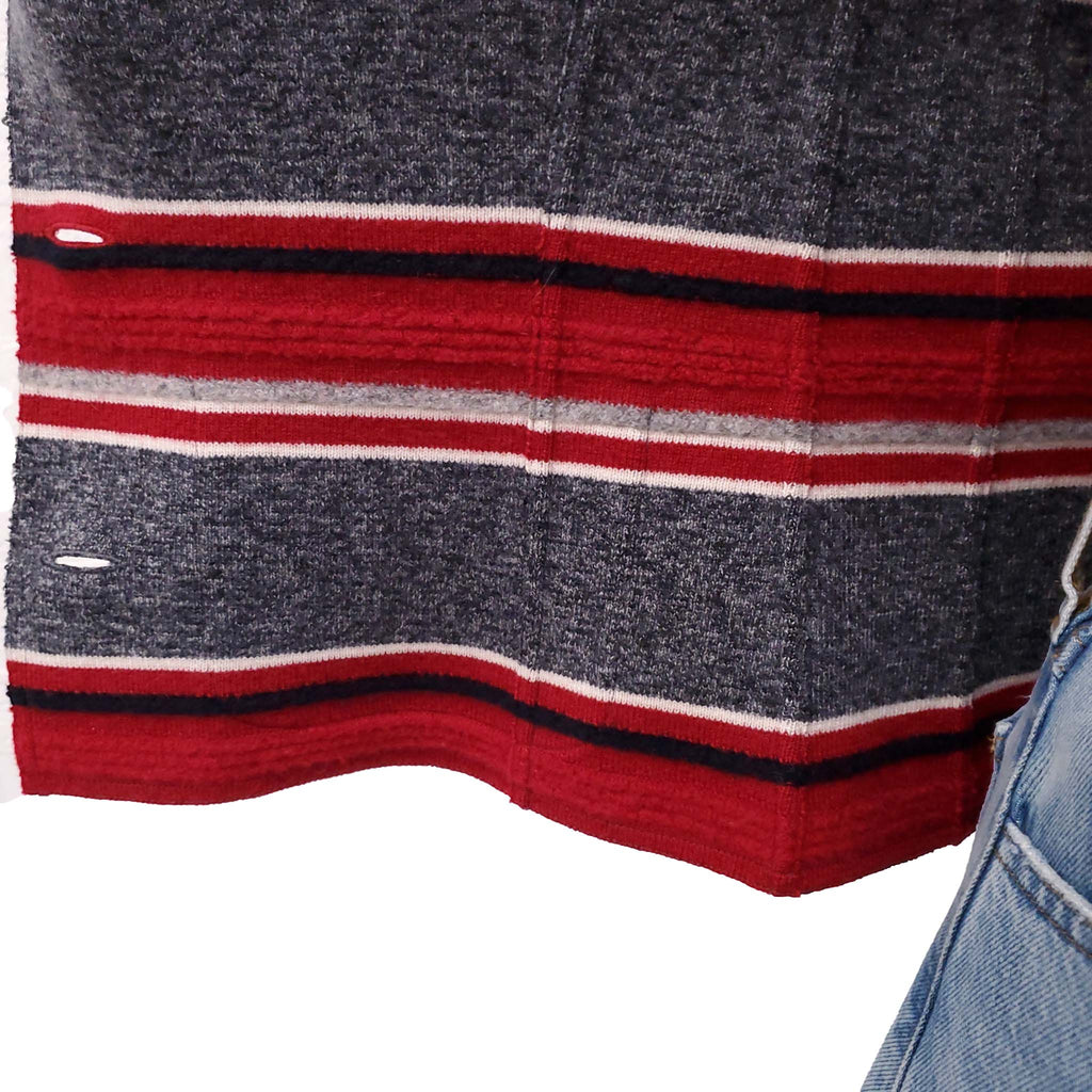 CHANEL CASHMERE STRIPED JACKET - SIZE 36