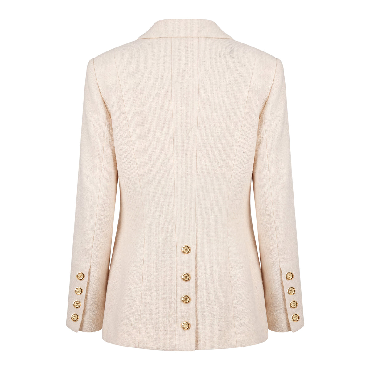 CHANEL CREAM VINTAGE JACKET - SIZE 40