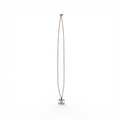 CHANEL GOLD AND SILVER CRYSTAL LOGO NECKLACE