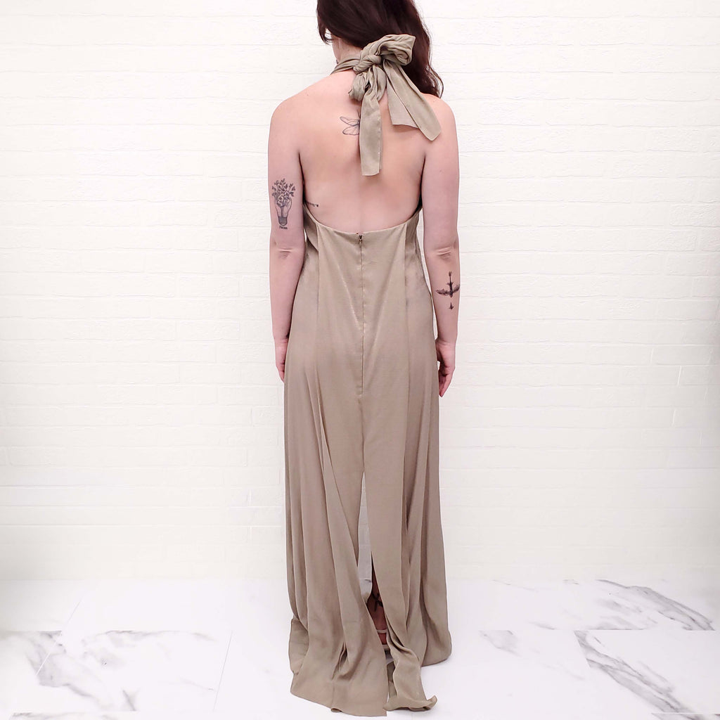 CHANEL GOLD SPARKLE GOWN - SIZE 38