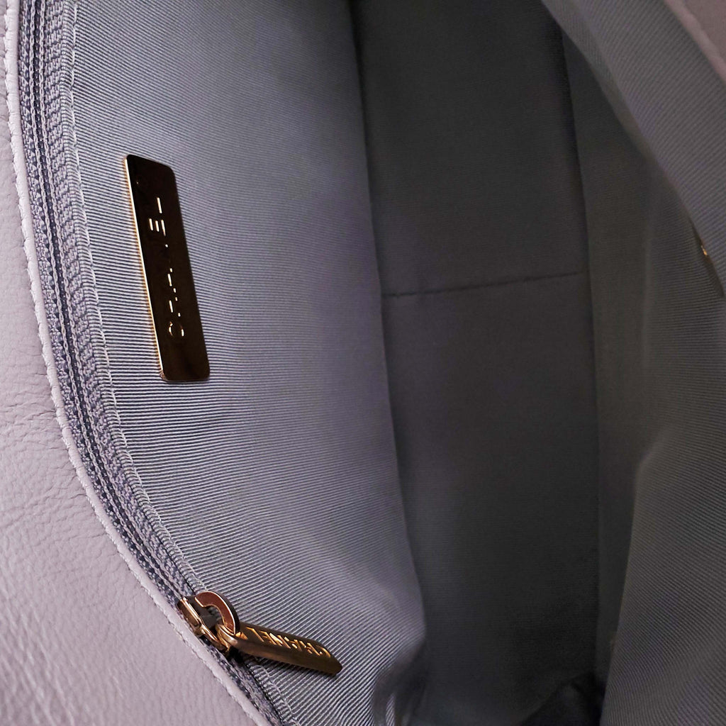 CHANEL GREY 19 FLAP BAG