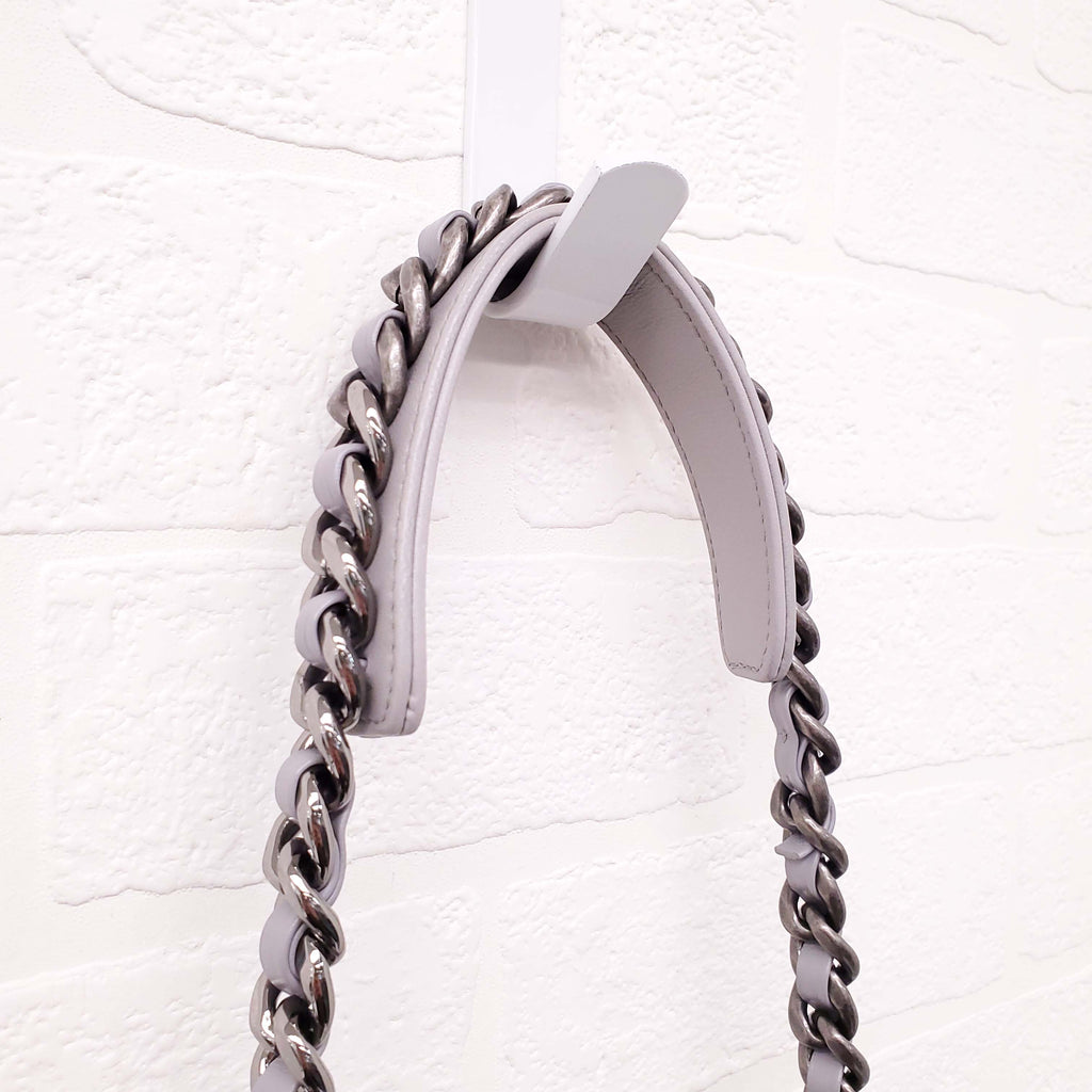 CHANEL GREY 19 FLAP BAG