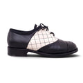 CHANEL MATELASSE CREAM AND BLACK LEATHER SHOES - SIZE 39C