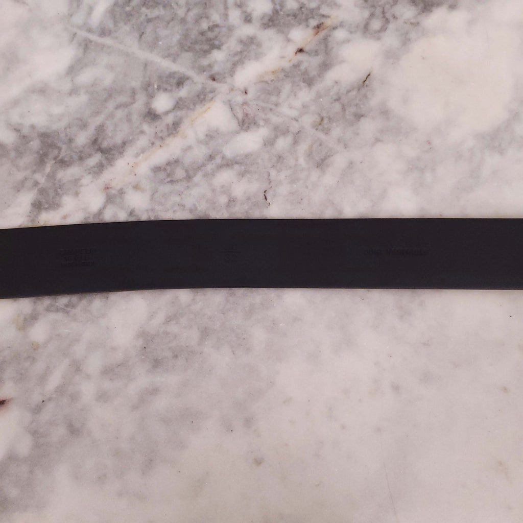 CHANEL METALLIC ELECTRUM CHAIN LOGO BELT - SIZE 80