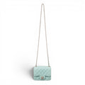 CHANEL MINT LAMBSKIN SQUARE FLAP BAG