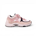 CHANEL PINK LOGO SNEAKERS - SIZE 39.5