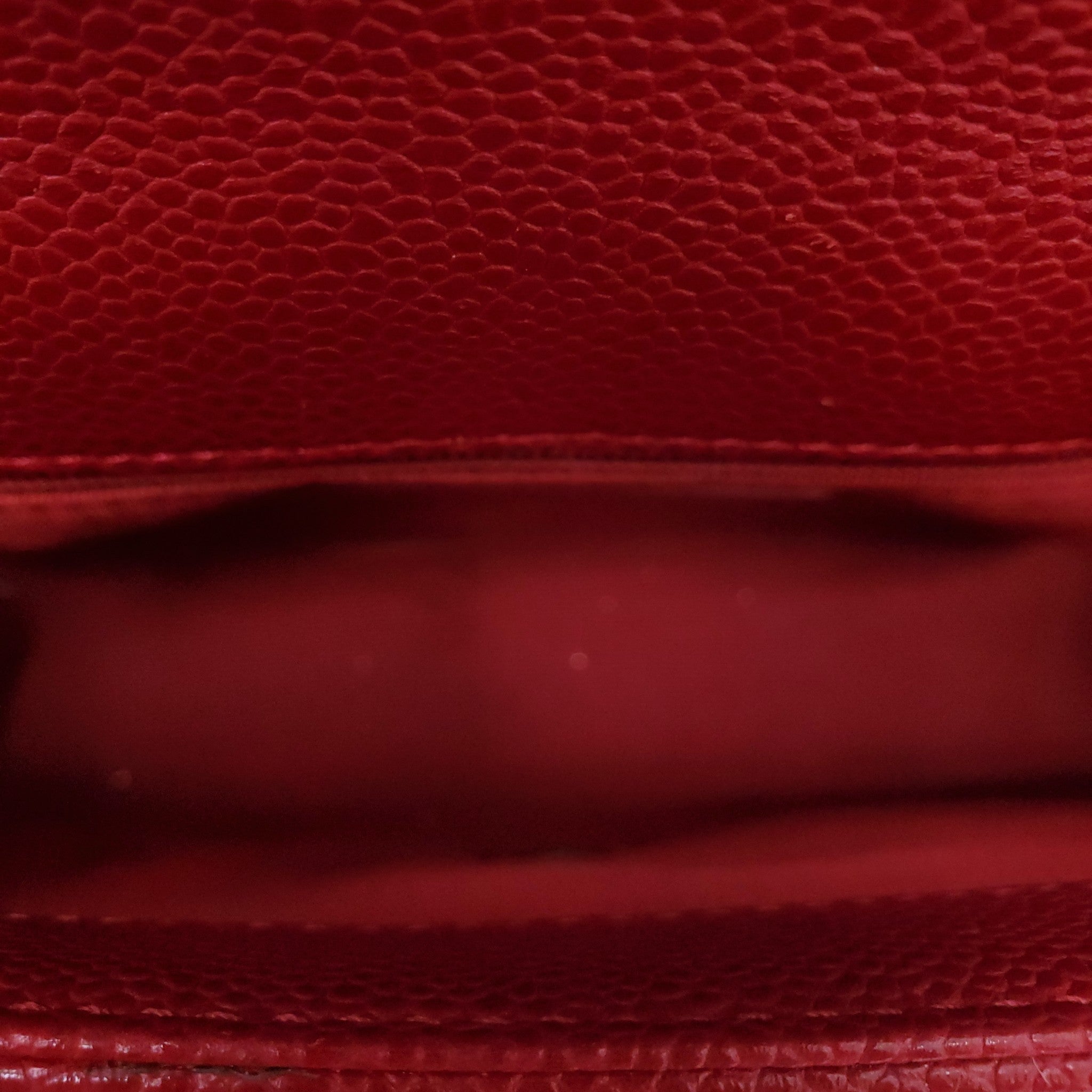 CHANEL RED QUILTED CARRY AROUND FLAP BAG