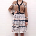 CHANEL RUNWAY CASHMERE BLEND KNIT DRESS WITH SEQUIN DETAIL - SIZE 36