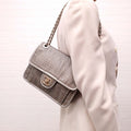 CHANEL SMALL UP IN THE AIR METALLIC FLAP BAG