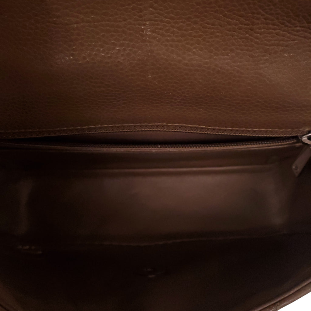 CHANEL TAUPE CAVIAR QUILTED MINI RECTANGULAR FLAP BAG