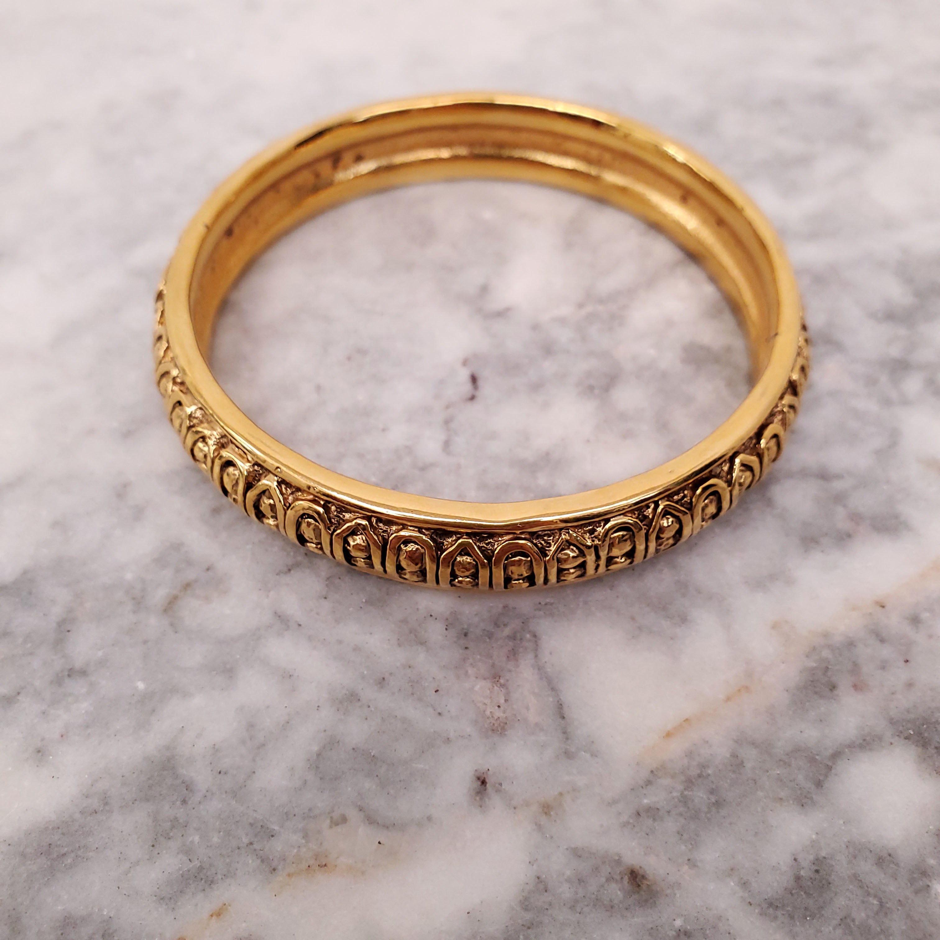 CHANEL VINTAGE GOLD BANGLE