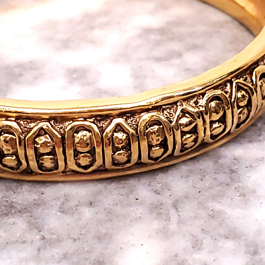 CHANEL VINTAGE GOLD BANGLE