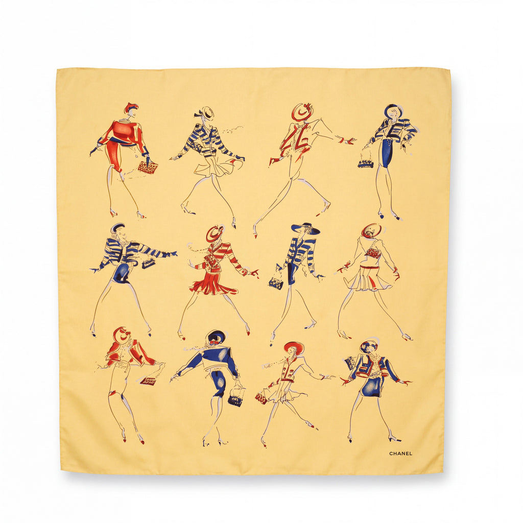 CHANEL YELLOW SCARF