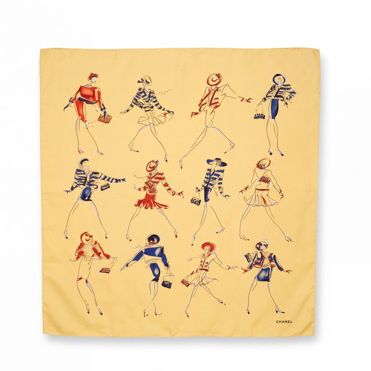 CHANEL YELLOW SCARF