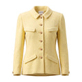 CHANEL YELLOW TWEED BLAZER - SIZE 36