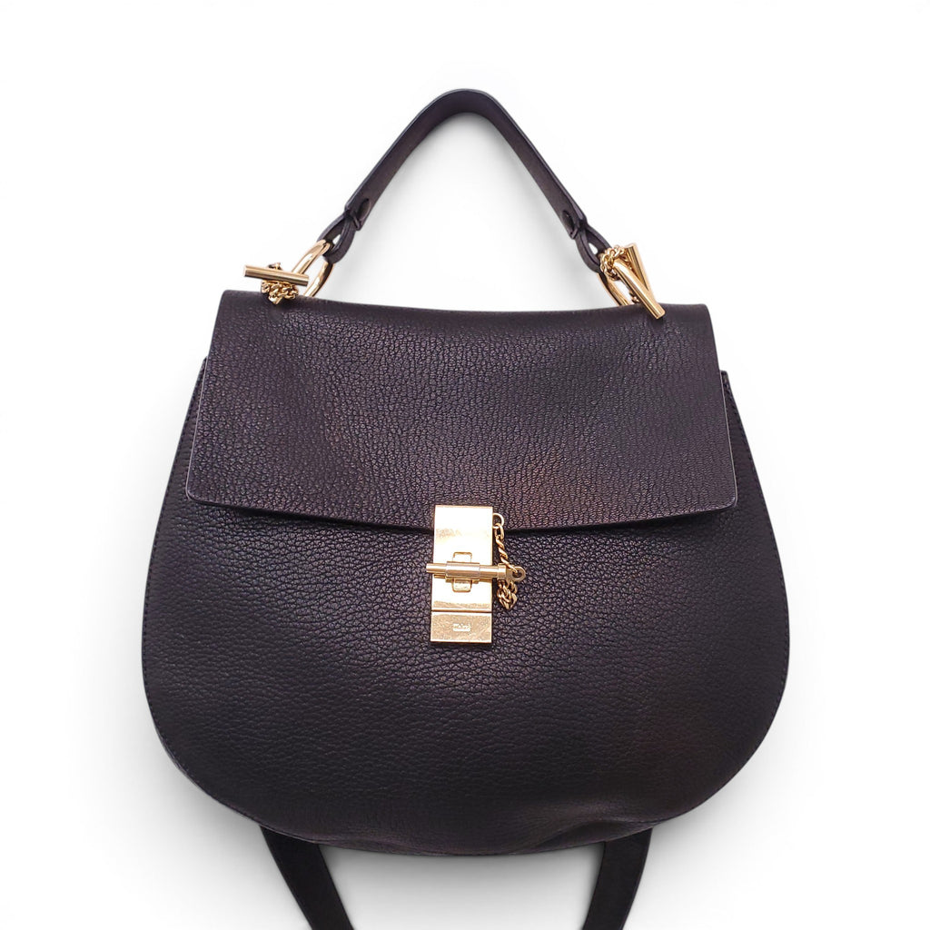 CHLOÉ BLACK LARGE DREW BAG