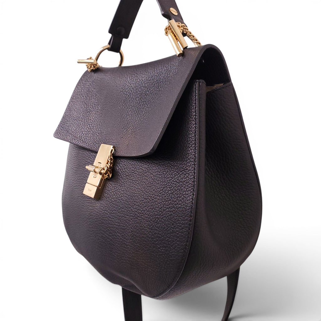 CHLOÉ BLACK LARGE DREW BAG