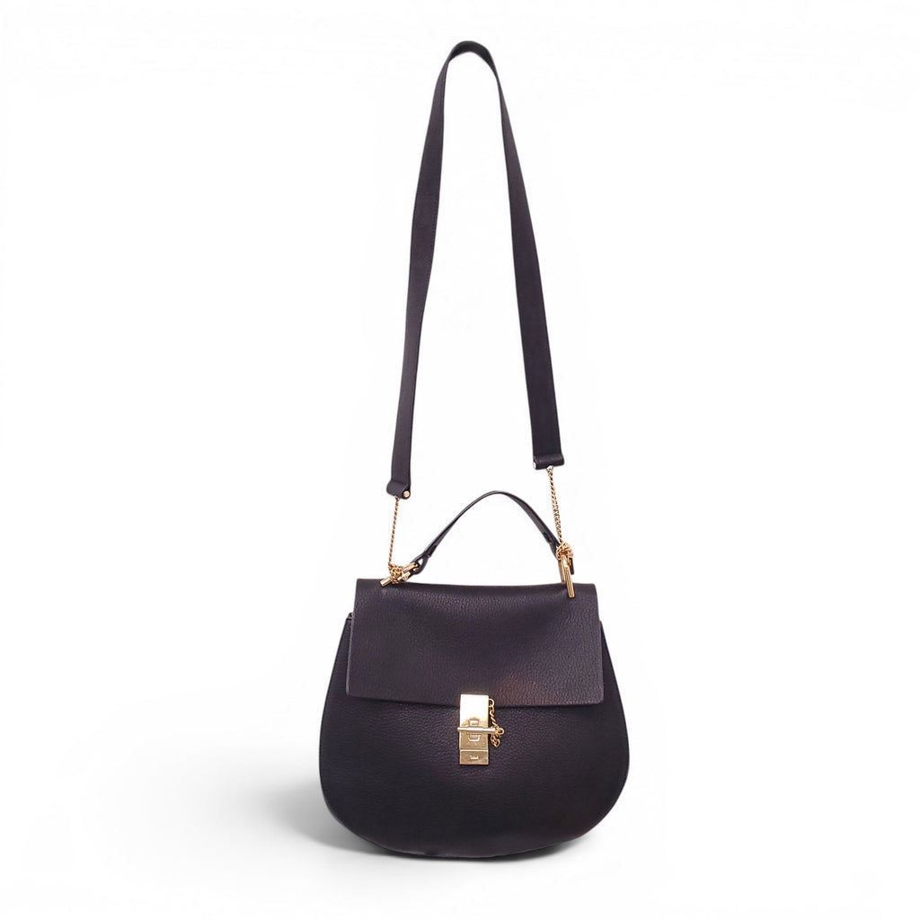 CHLOÉ BLACK LARGE DREW BAG