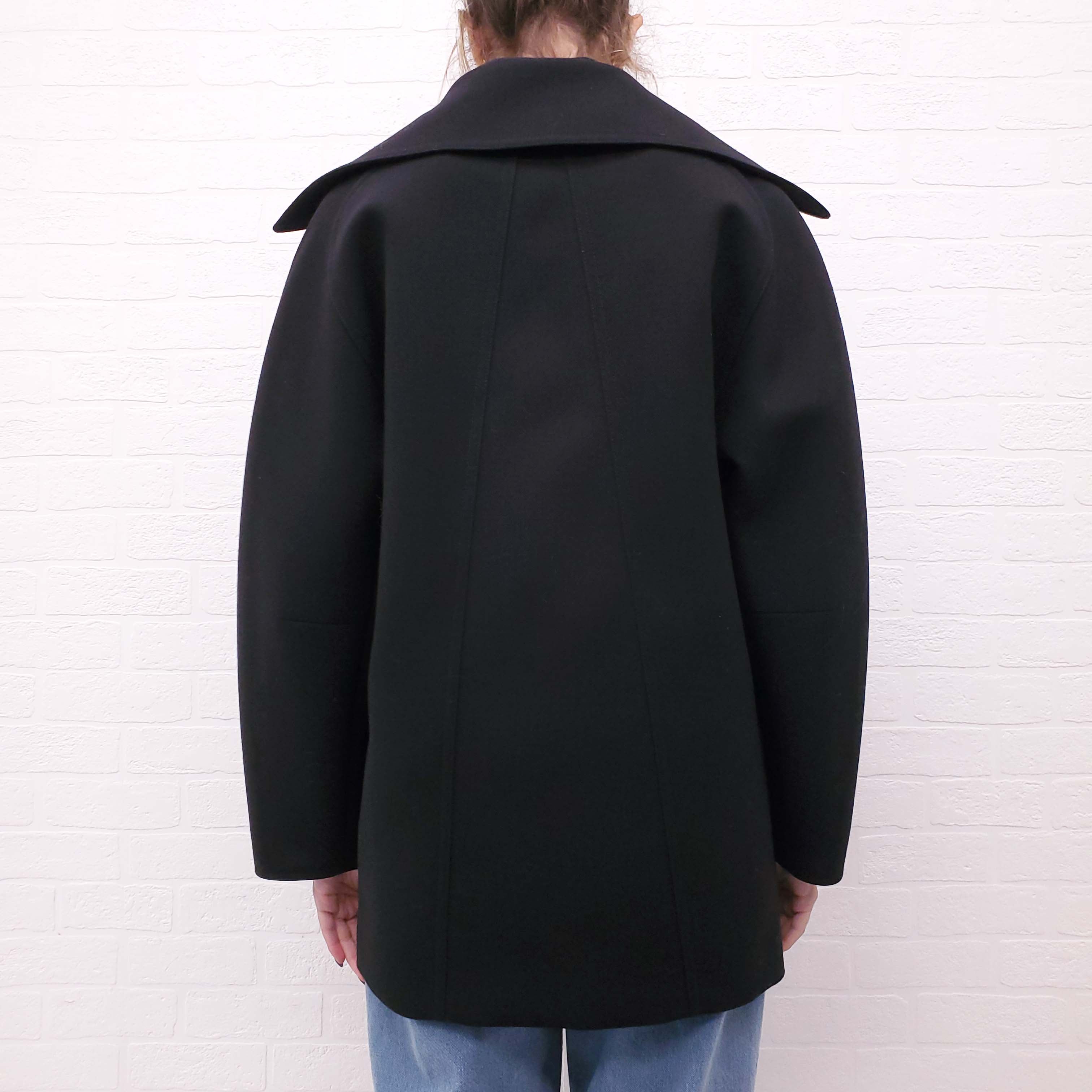 CHLOÉ BLACK PEACOAT - SIZE 38