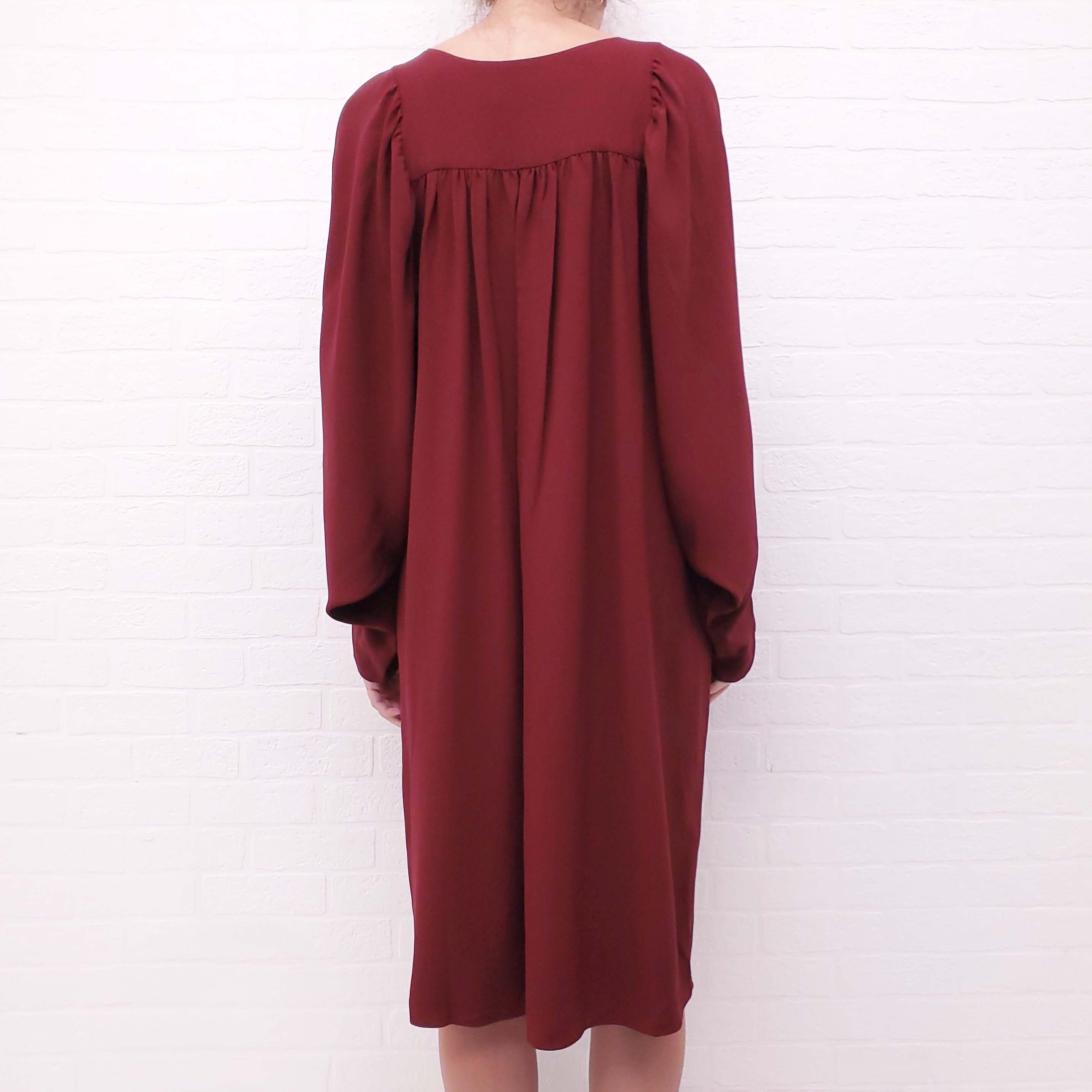 CHLOÉ BURGUNDY DRESS - SIZE 38