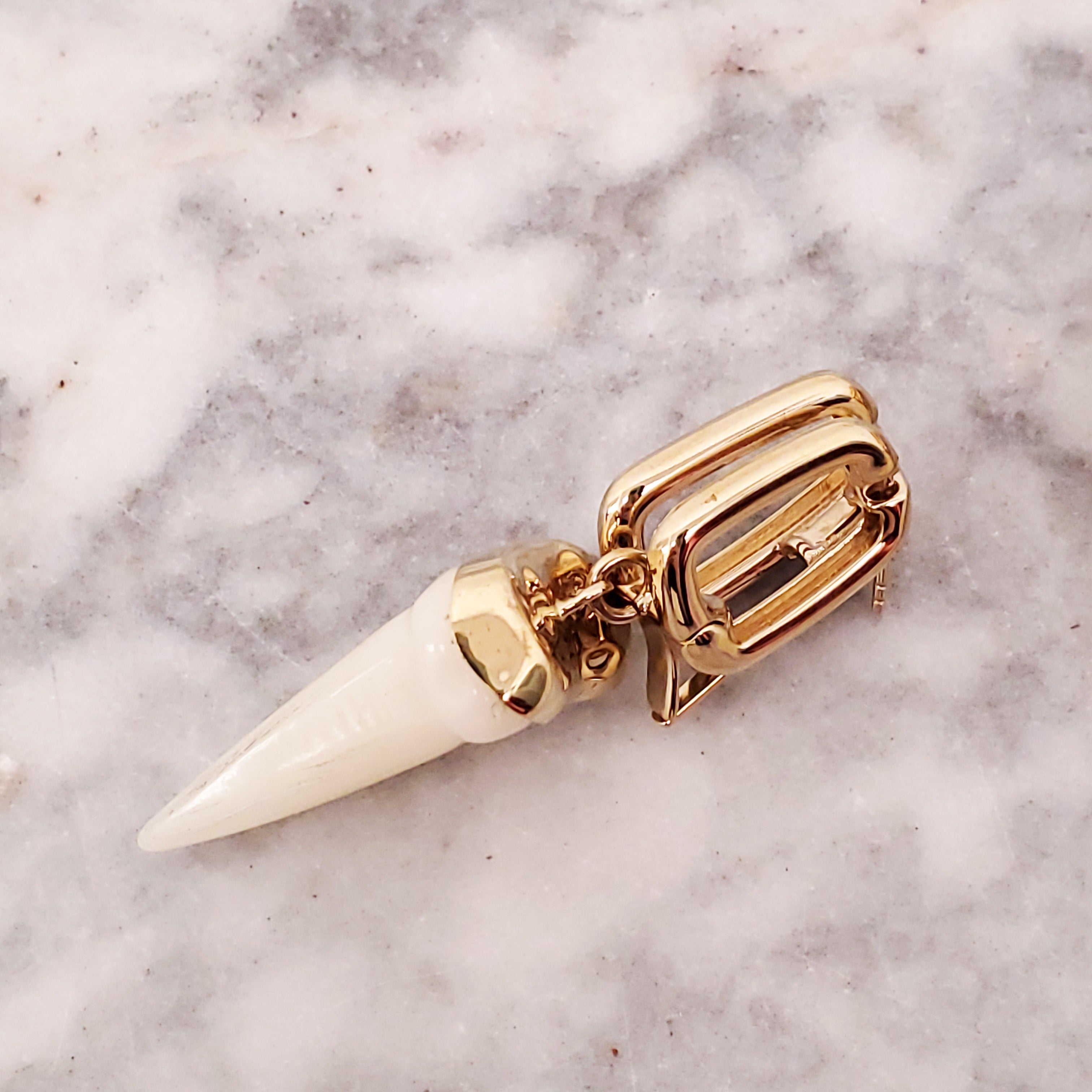 CHLOÉ SHARK TOOTH EARRINGS