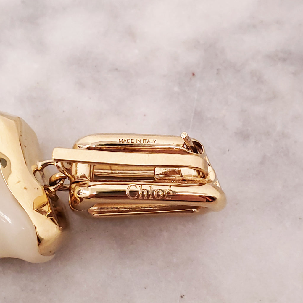 CHLOÉ SHARK TOOTH EARRINGS