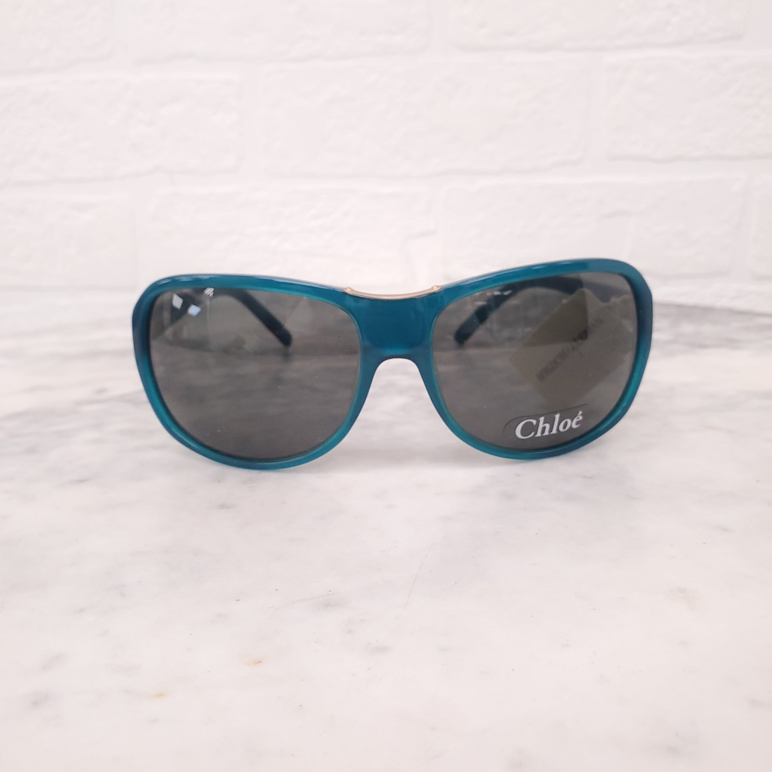 CHLOÉ TURQUOISE AVIATOR SUNGLASSES