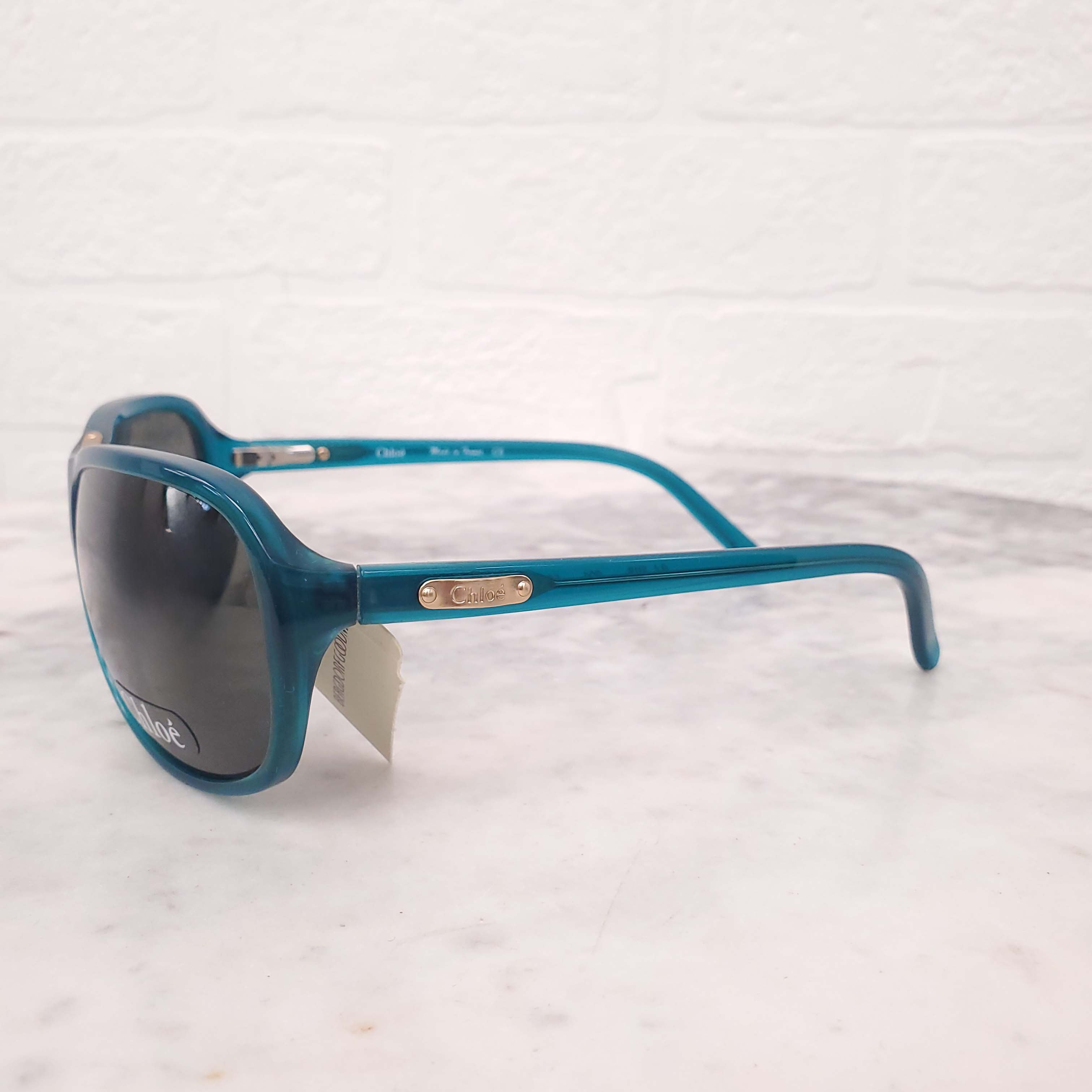 CHLOÉ TURQUOISE AVIATOR SUNGLASSES