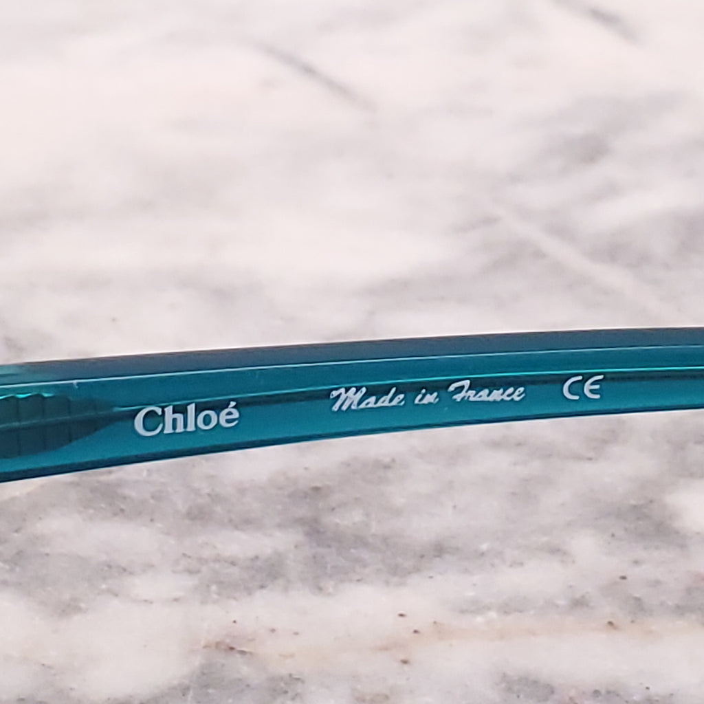 CHLOÉ TURQUOISE AVIATOR SUNGLASSES