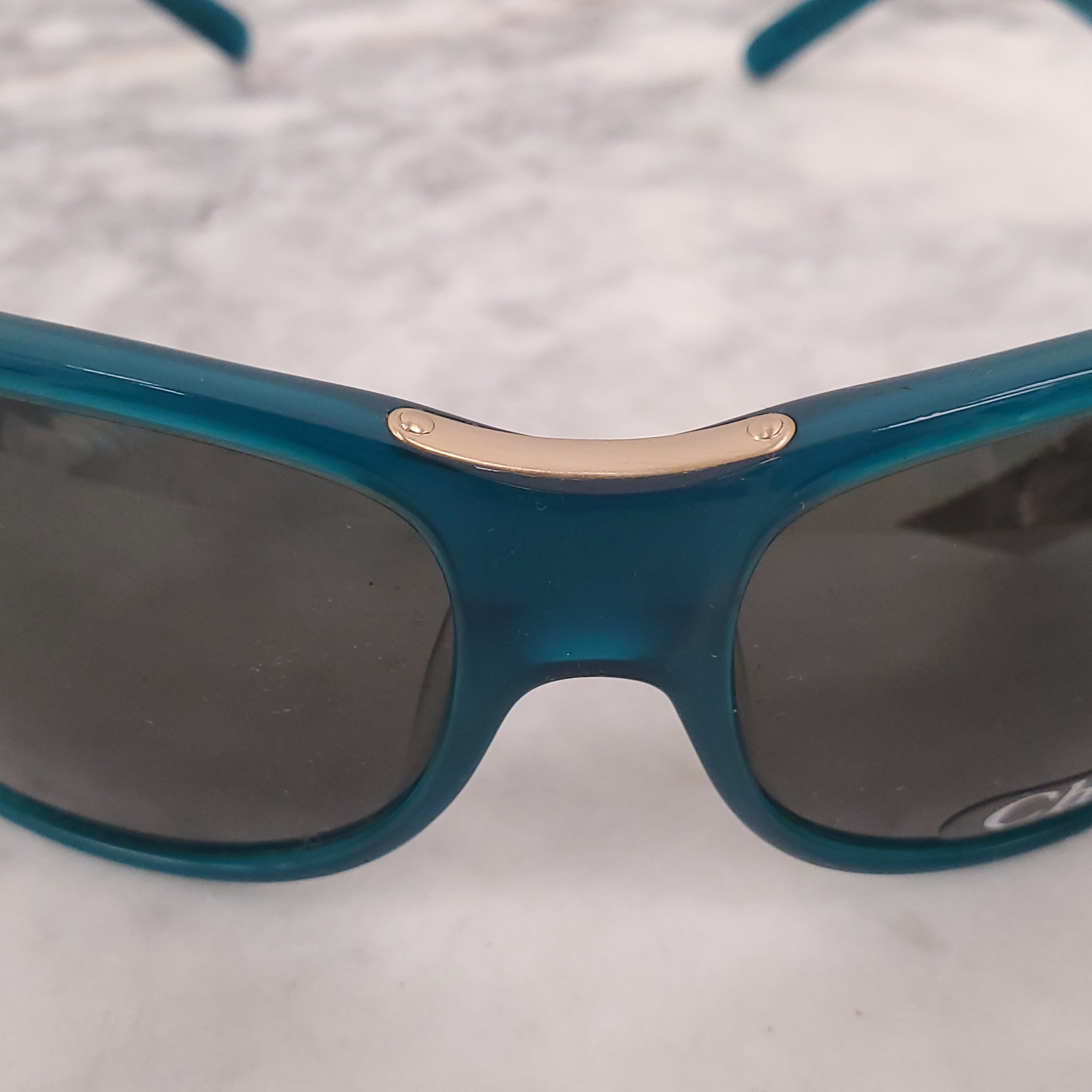 CHLOÉ TURQUOISE AVIATOR SUNGLASSES