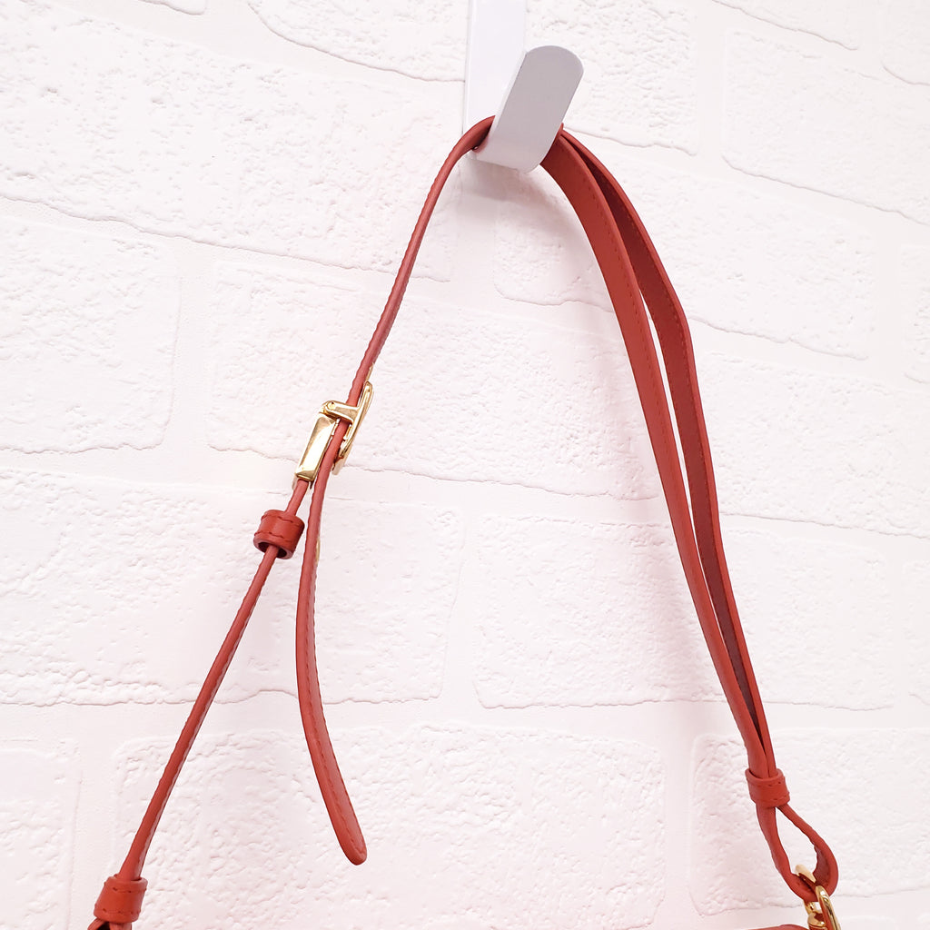 CHRISTIAN DIOR 2022 ORANGE 'BOBBY EAST-WEST' BAG