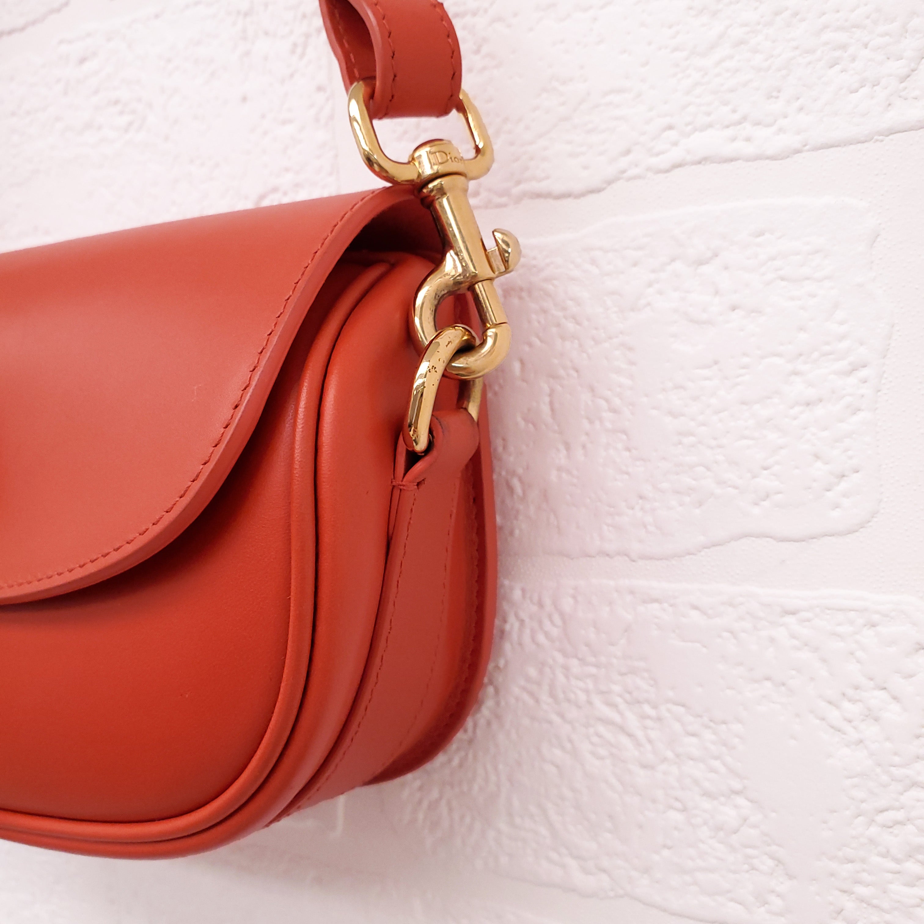 CHRISTIAN DIOR 2022 ORANGE 'BOBBY EAST-WEST' BAG