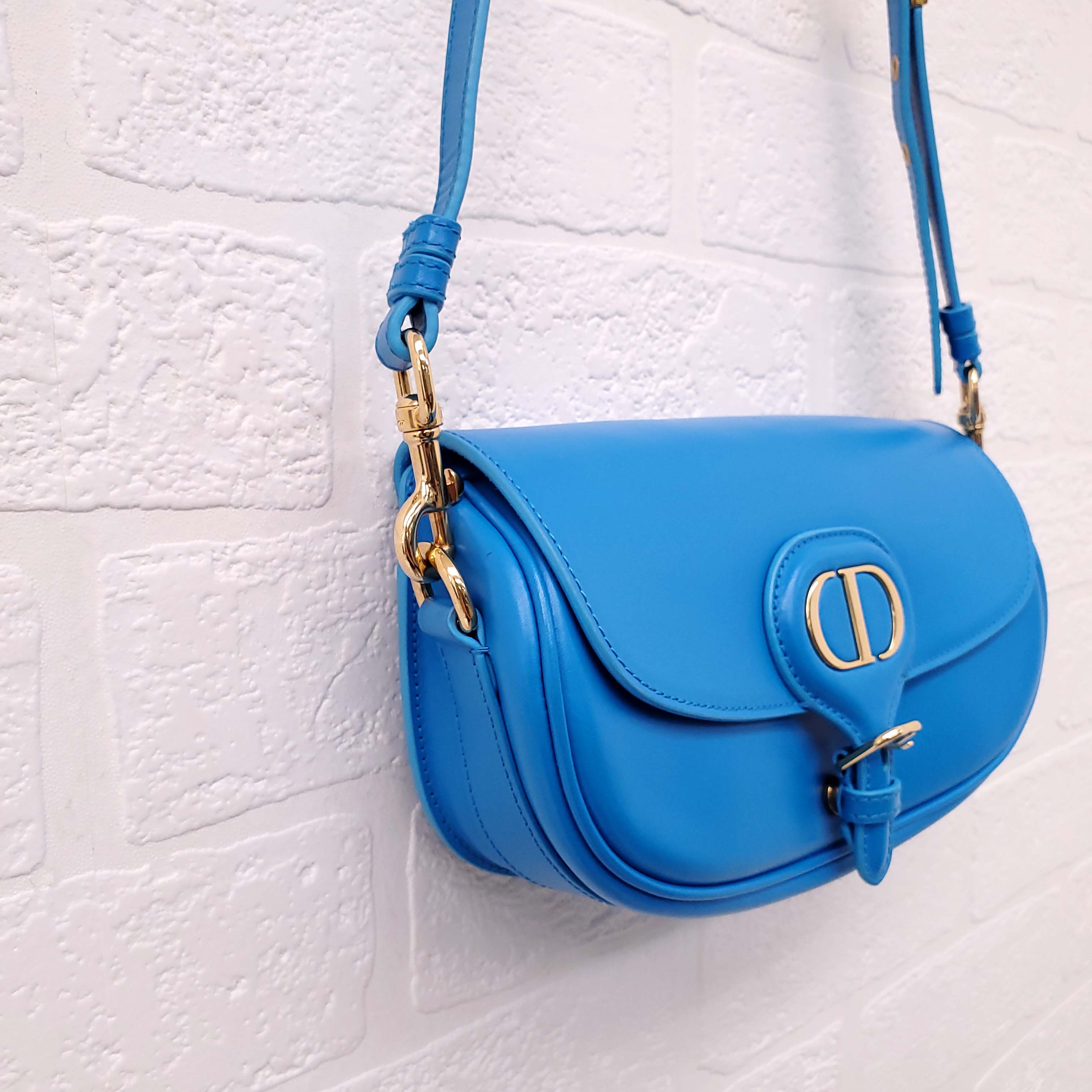 CHRISTIAN DIOR BLUE BOBBY BAG