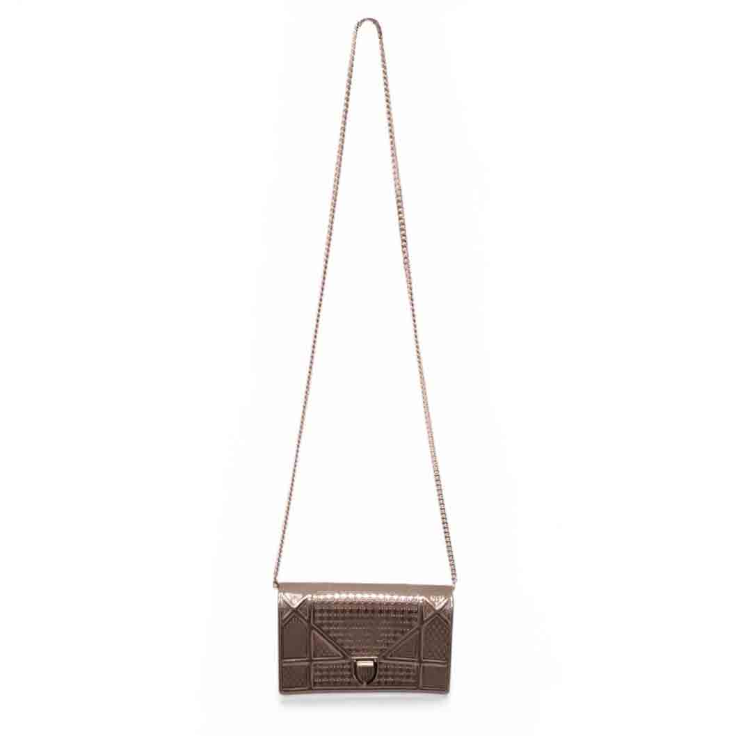 CHRISTIAN DIOR METALLIC 'DIORAMA' CROSSBODY BAG