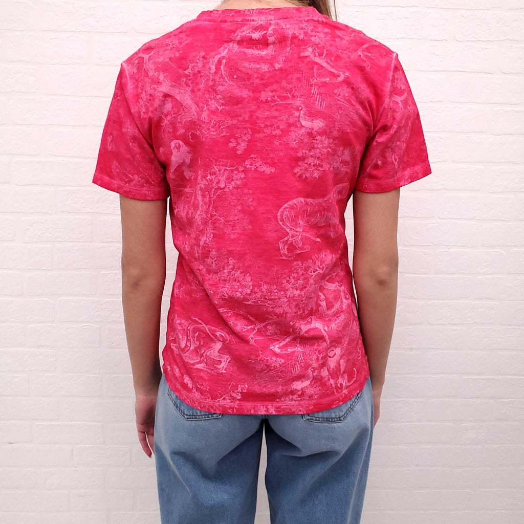 CHRISTIAN DIOR PRINTED CREWNECK T-SHIRT - SIZE S