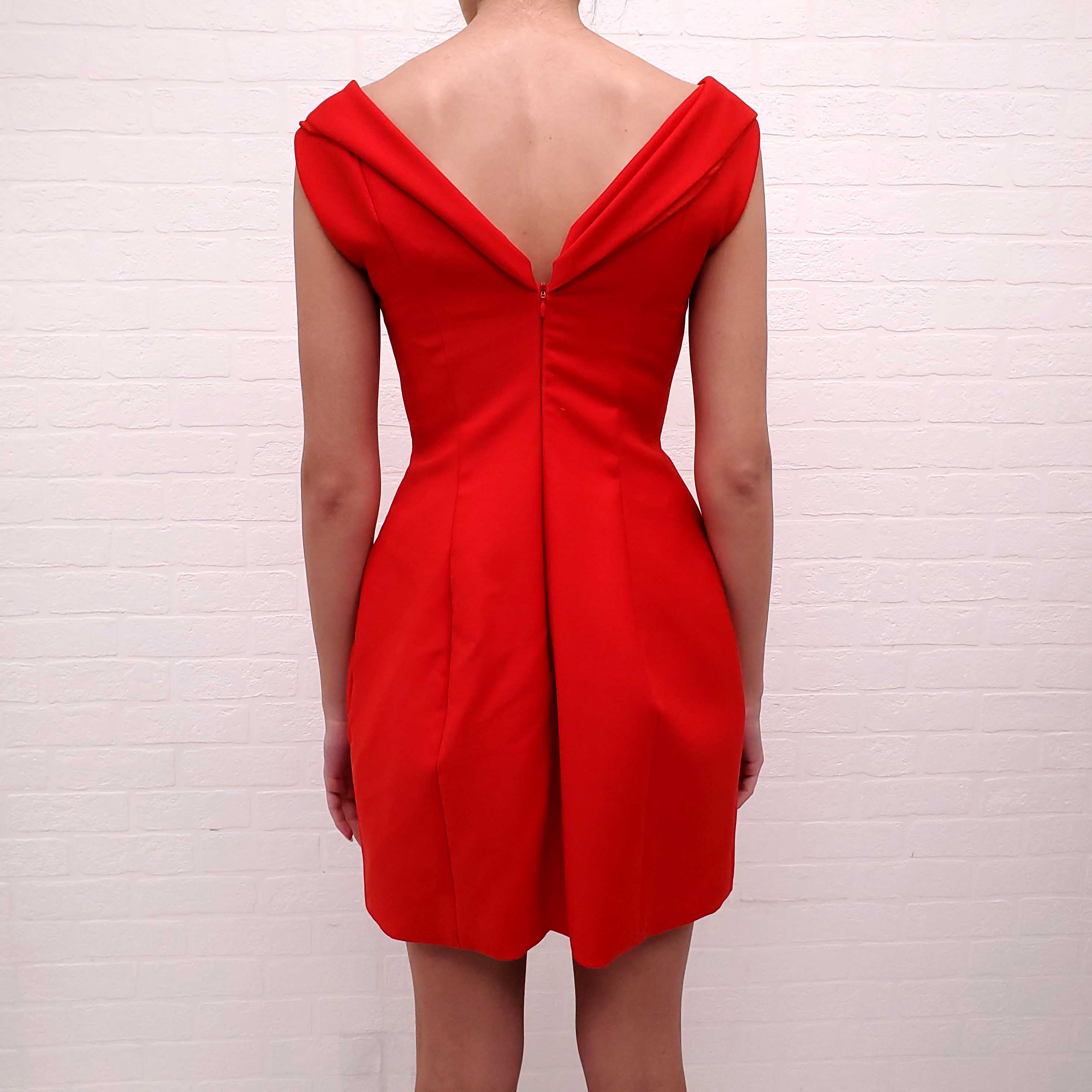 CHRISTIAN DIOR RED DRESS - SIZE 2