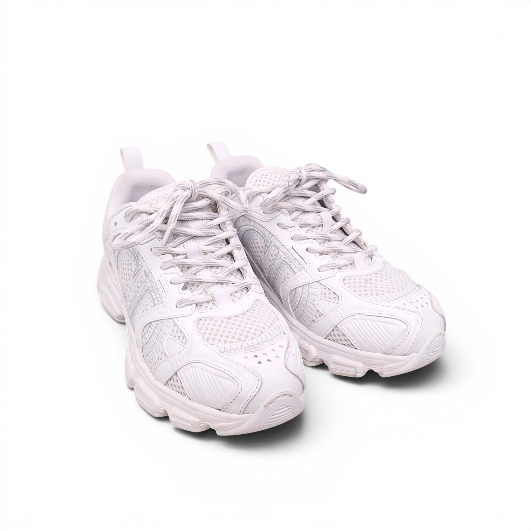 CHRISTIAN DIOR WHITE MESH CHRONO SNEAKERS - SIZE 35