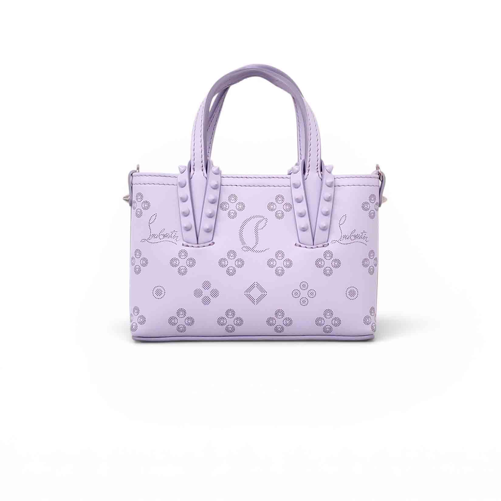 CHRISTIAN LOUBOUTIN CABATA NANO LEATHER TOP HANDLE BAG