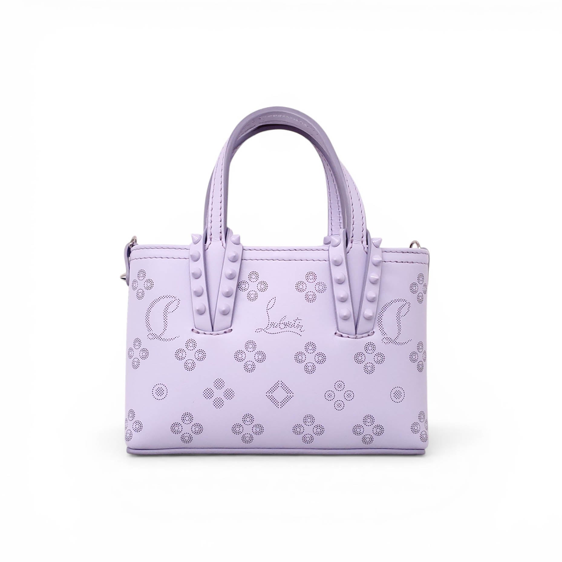 CHRISTIAN LOUBOUTIN CABATA NANO LEATHER TOP HANDLE BAG