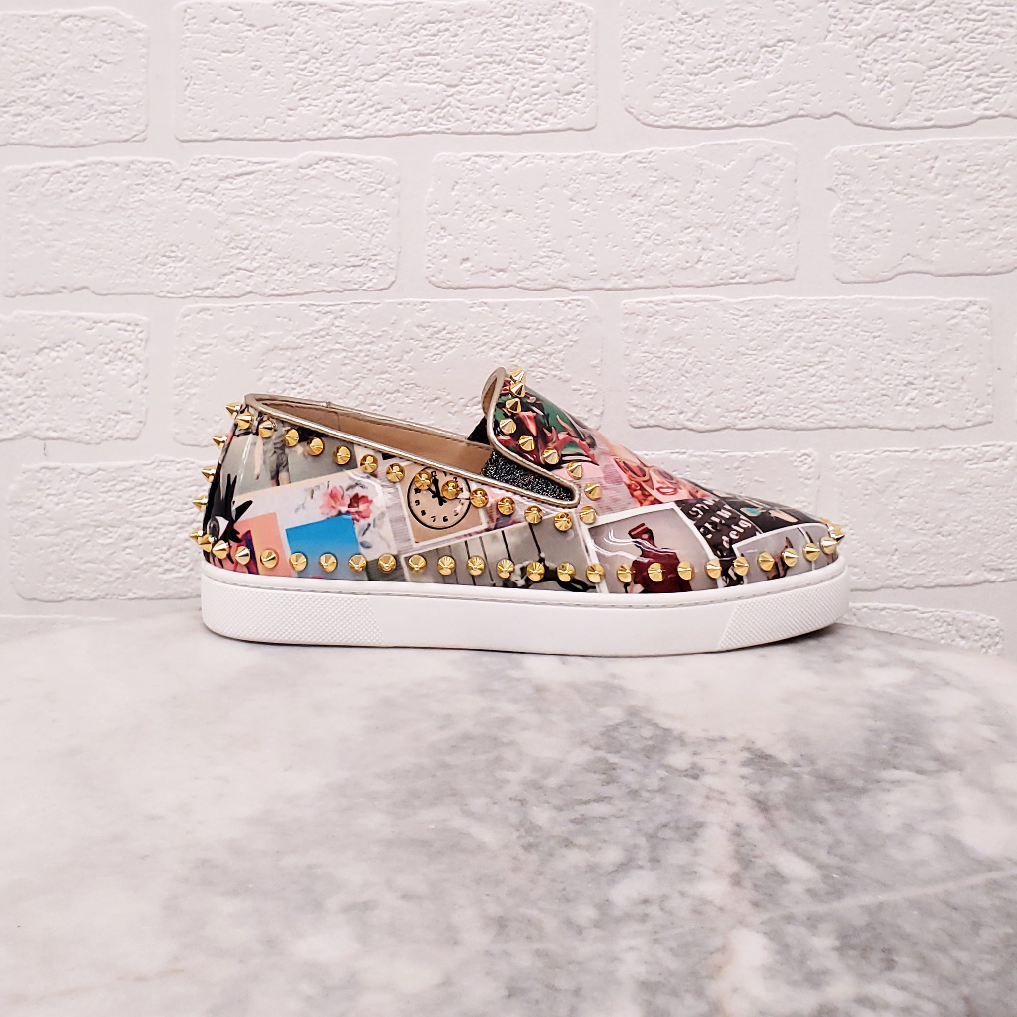 ルブタン　35.5 CHRISTIAN LOUBOUTIN PATTERNED SNEAKERS - SIZE 35.5 – Rewind