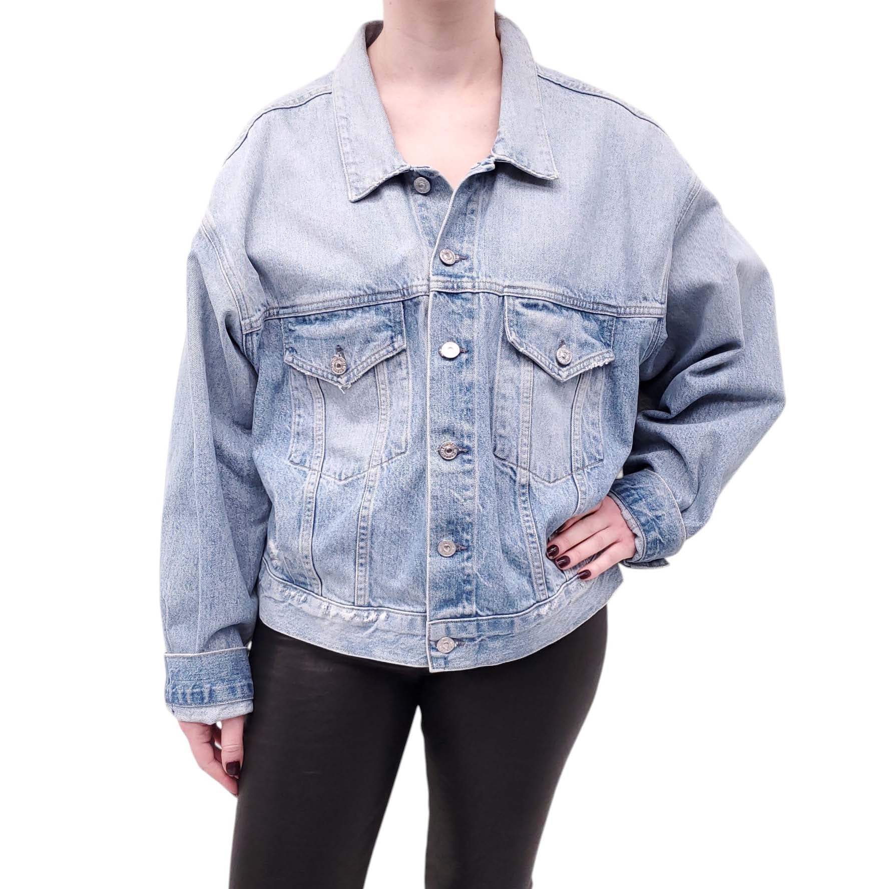 CITIZENS OF HUMANITY DENIM JACKET - SIZE L