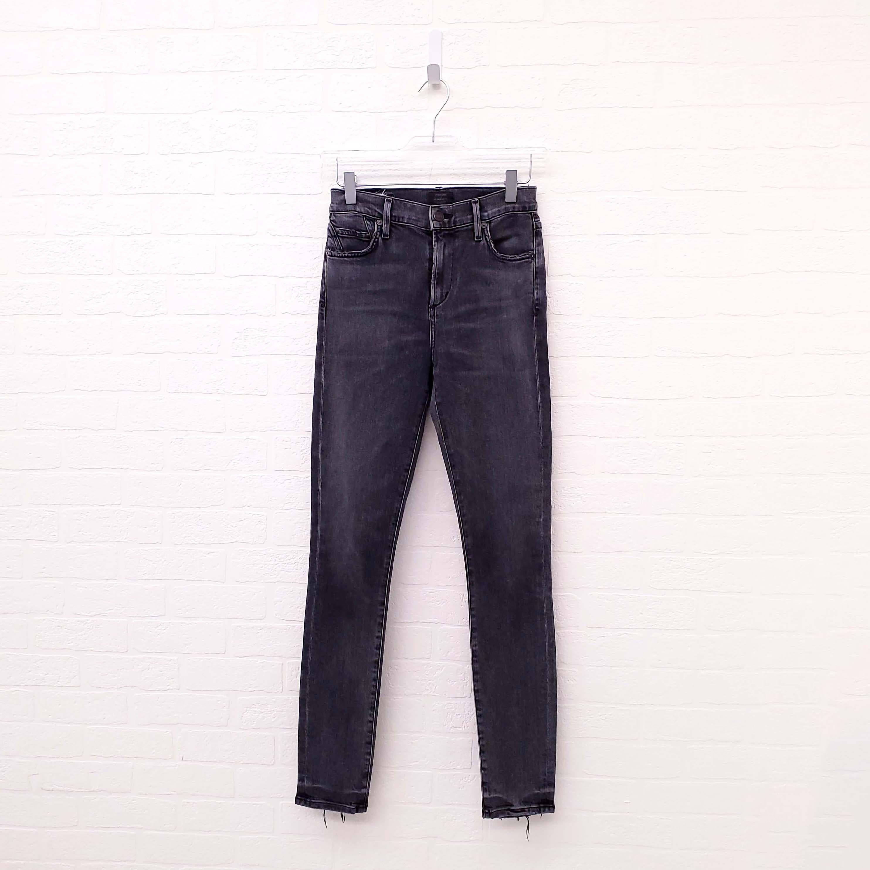 CITIZENS OF HUMANITY GREY 'ROCKET MID-RISE SKINNY' JEANS - SIZE 25