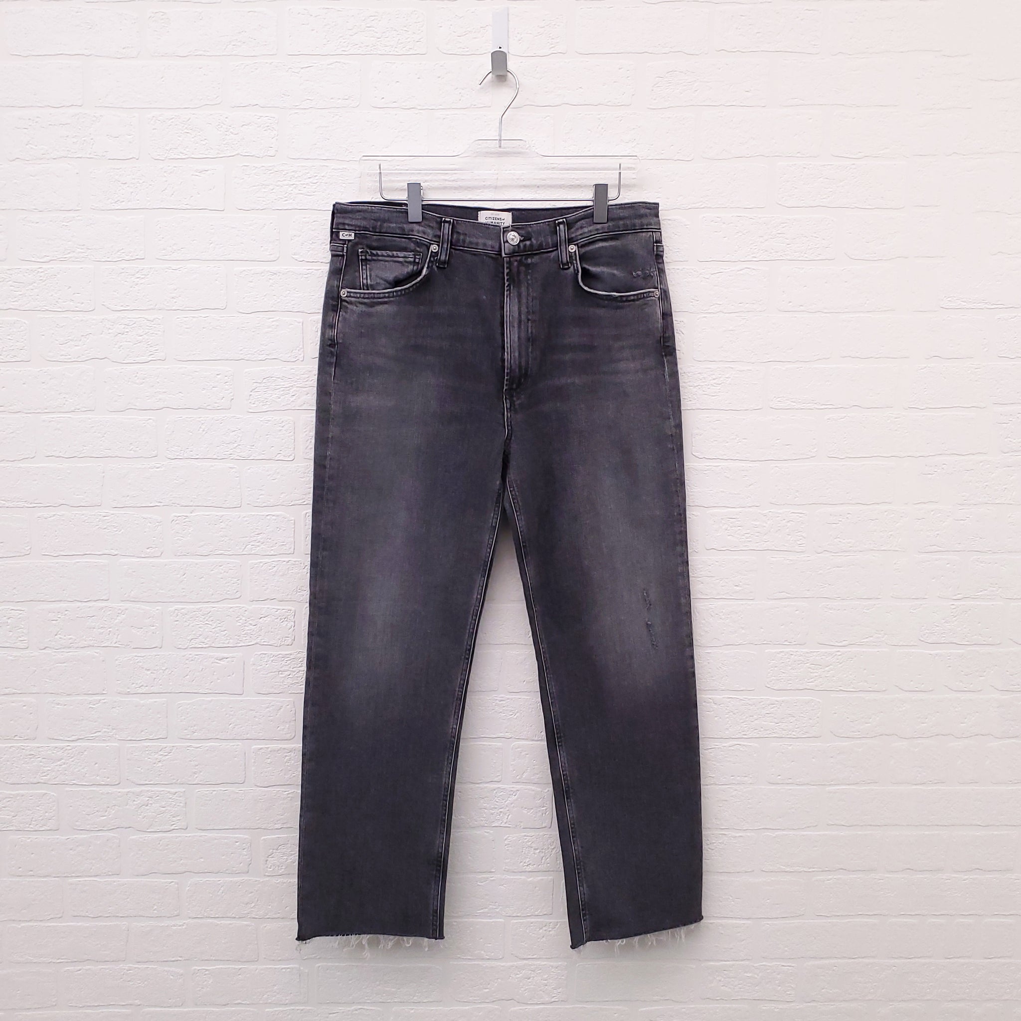 CITIZENS OF HUMANITY 'DAPHNE CROP' GREY JEANS - SIZE 30